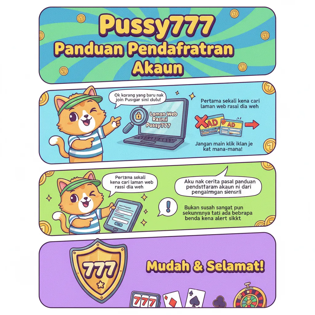 Panduan Pendaftaran Akaun Pussy777