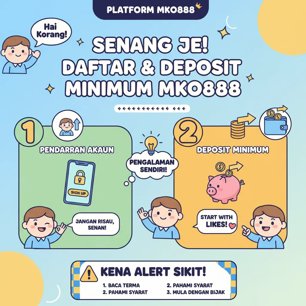 Cara Pendaftaran Akaun mko888 dan Deposit Minimum