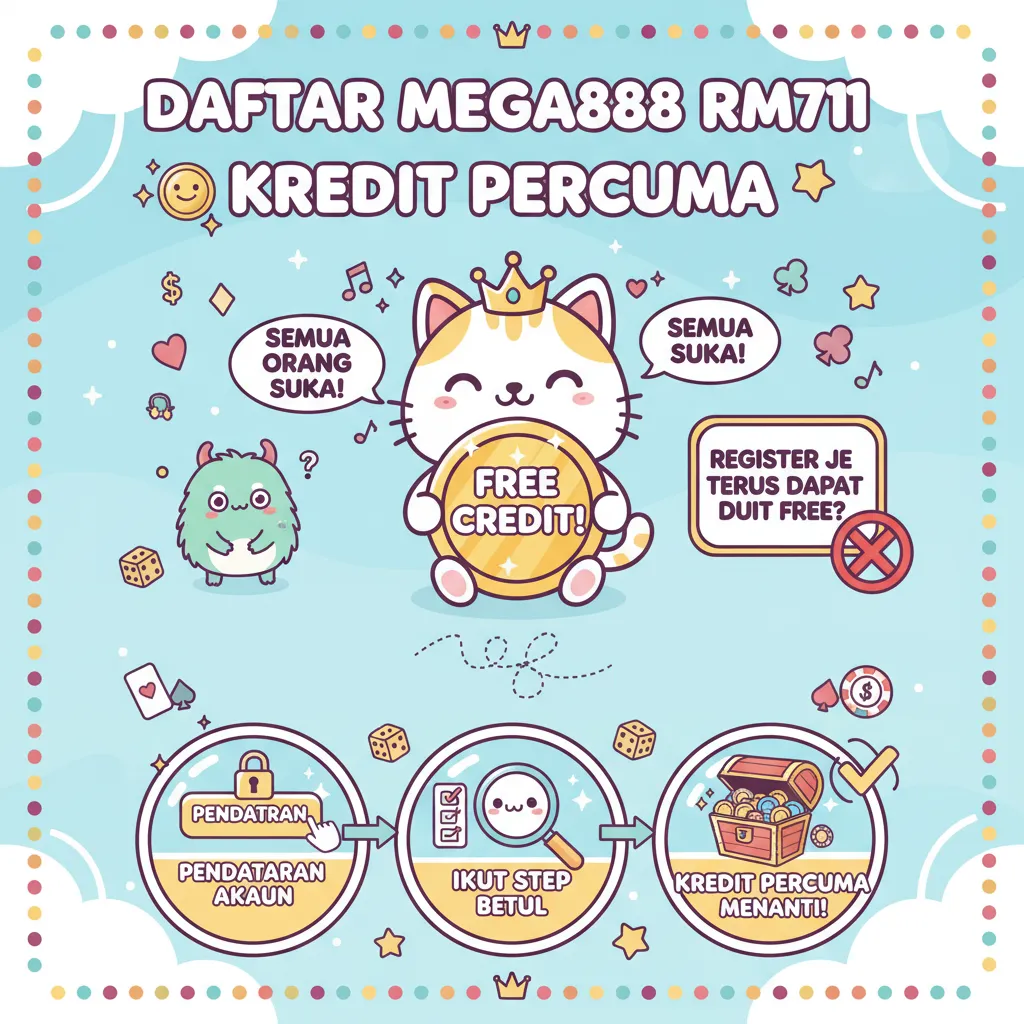Daftar Mega888 rm711: Kredit percuma